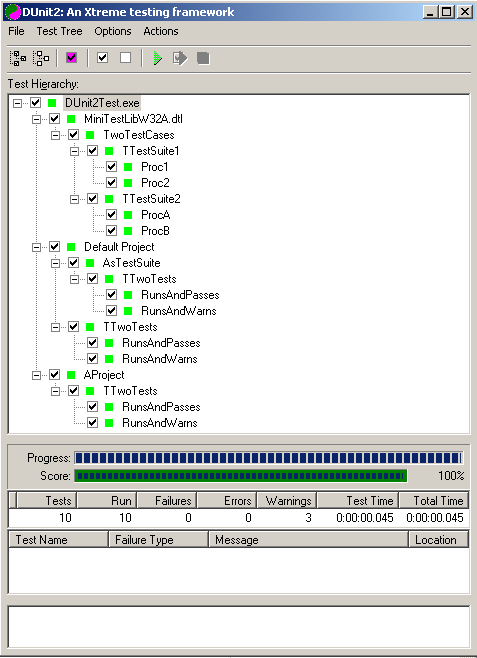 Image shows multiple registered projects